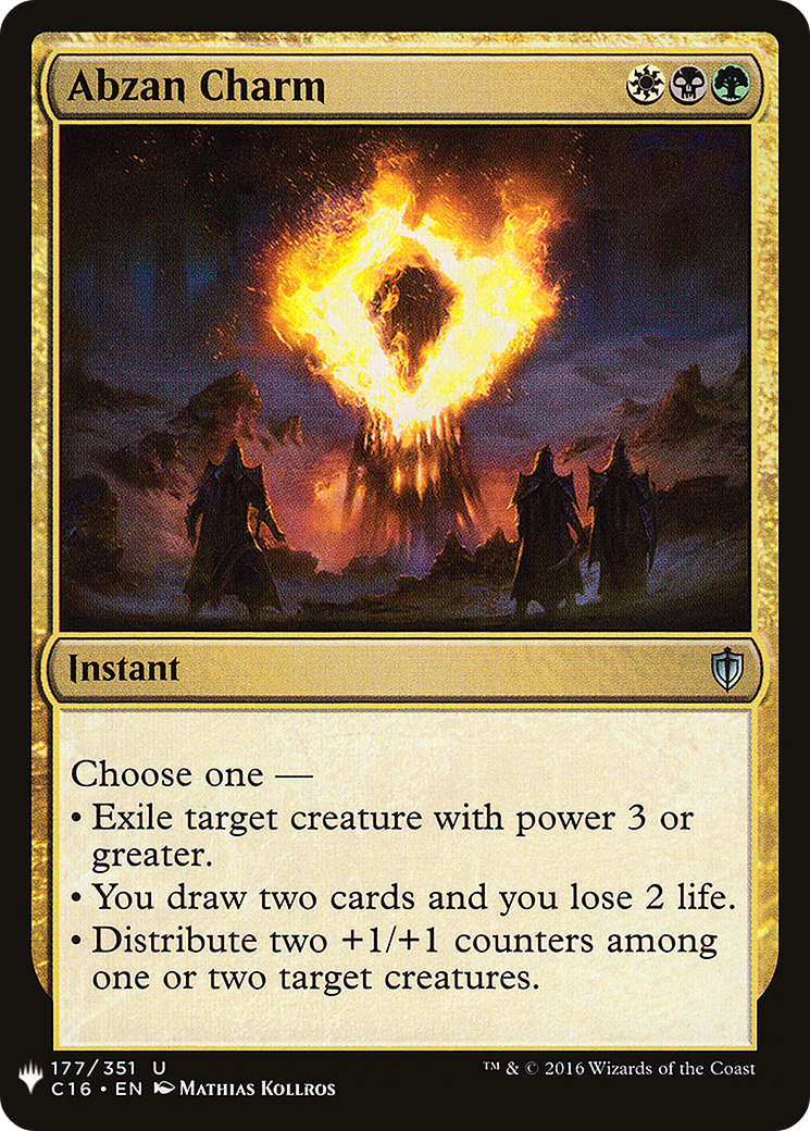 Abzan Charm (LIST-C16-177) [The List]