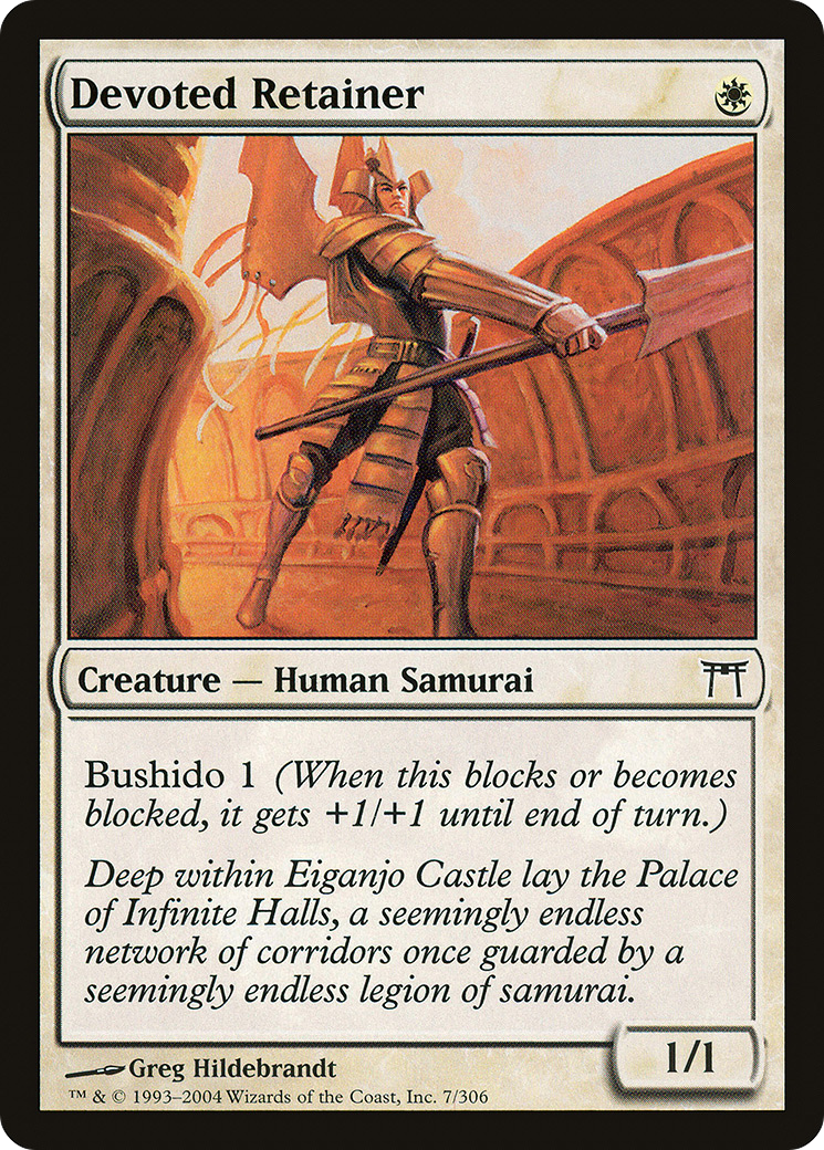 Devoted Retainer (CHK-007) [Champions of Kamigawa]