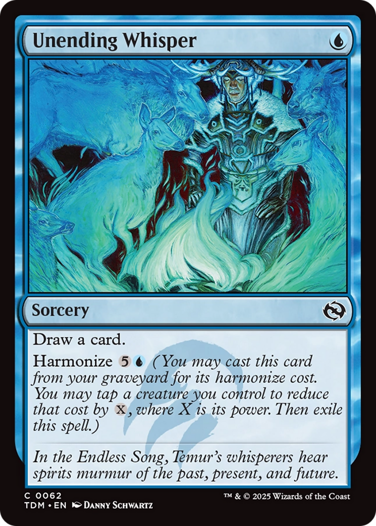 Unending Whisper (TDM-062) [Tarkir: Dragonstorm] Foil