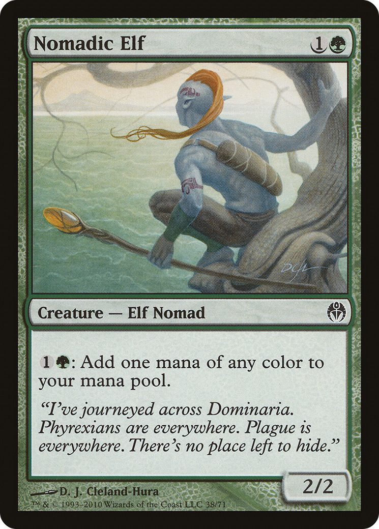 Nomadic Elf (DDE-038) [Duel Decks: Phyrexia vs. the Coalition]