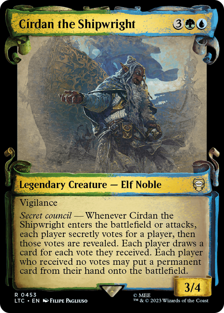 Cirdan the Shipwright (Showcase Scrolls) (LTC-453) [Tales of Middle-earth Commander] Foil
