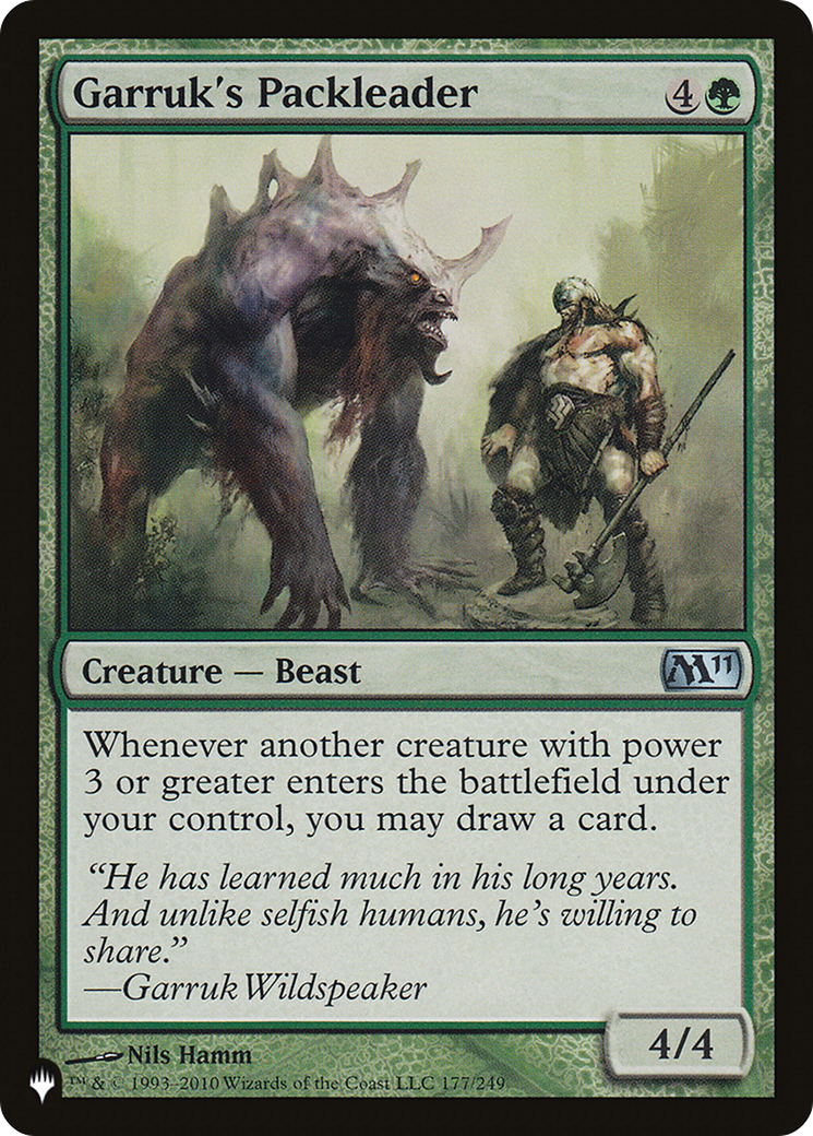 Garruk's Packleader (LIST-M11-177) [The List]