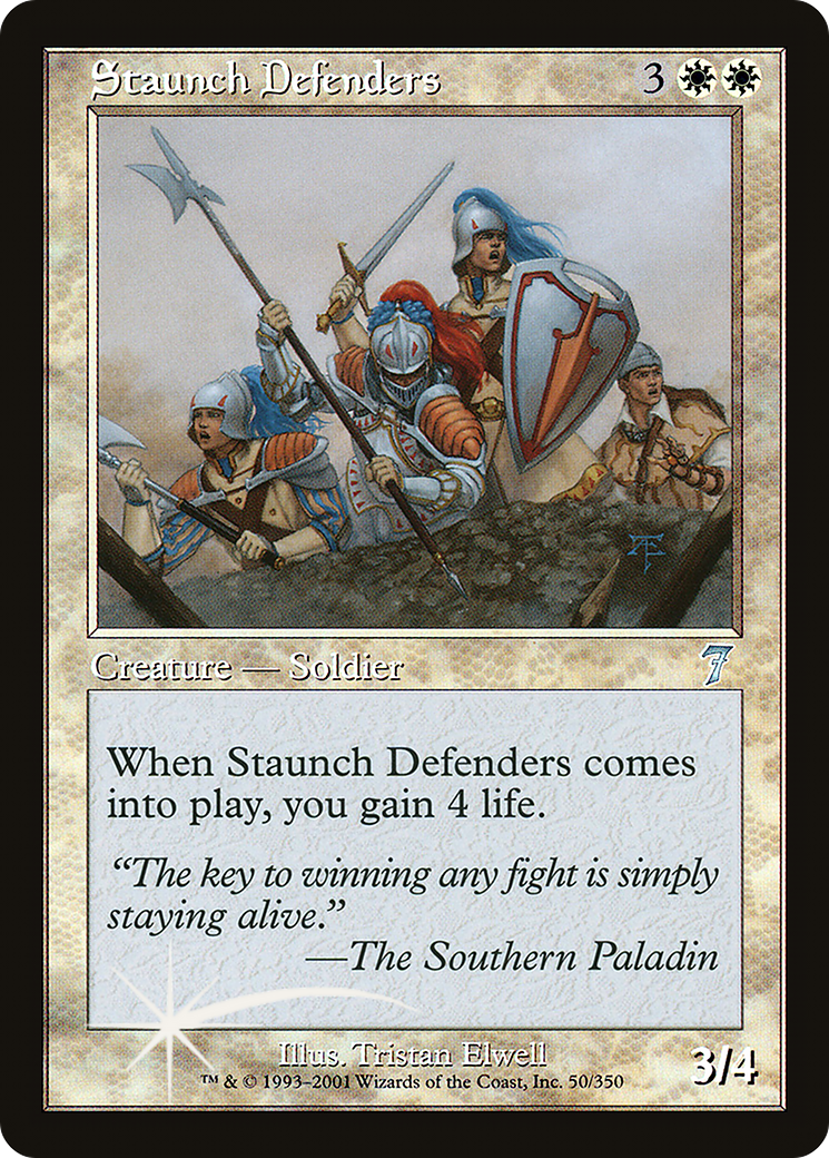 Staunch Defenders (7ED-50★) [7th Edition] Foil