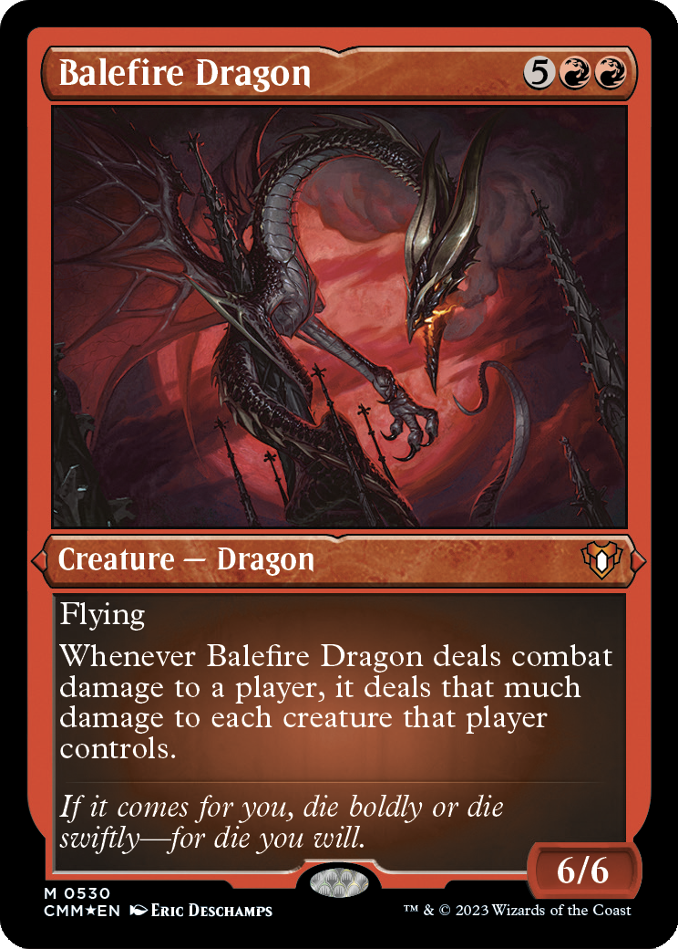 Balefire Dragon (Foil Etched) (CMM-530) [Commander Masters] Foil
