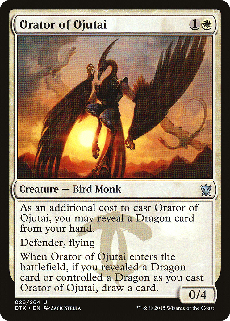 Orator of Ojutai (DTK-028) [Dragons of Tarkir] Foil