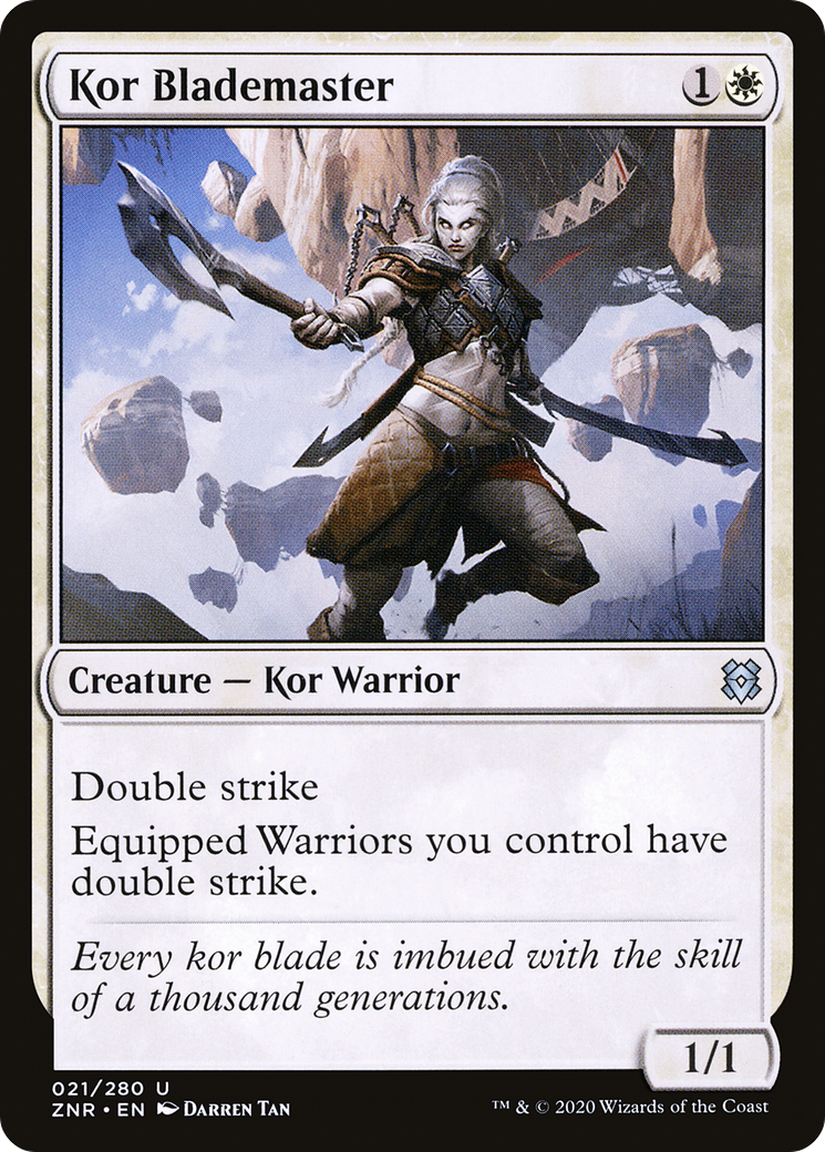 Kor Blademaster (ZNR-021) [Zendikar Rising]