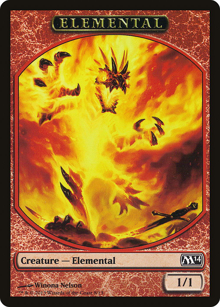 Elemental Token (Nelson) (M14-008) [Magic 2014 Tokens]