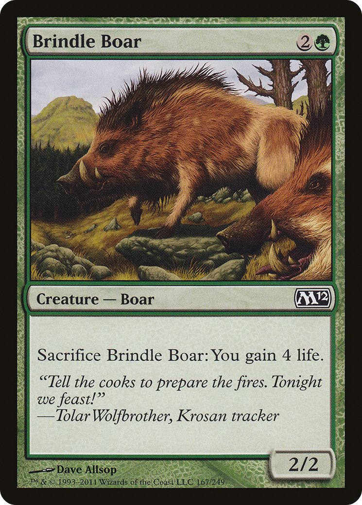 Brindle Boar (M12-167) [Magic 2012] Foil