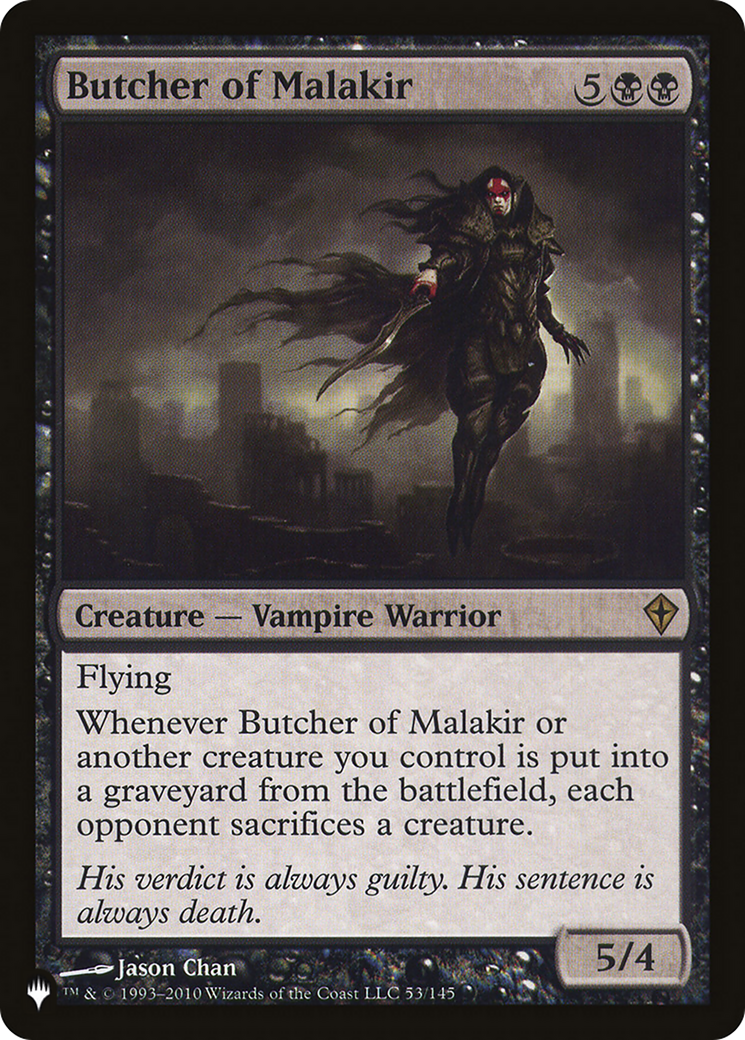 Butcher of Malakir (LIST-WWK-53) [The List]