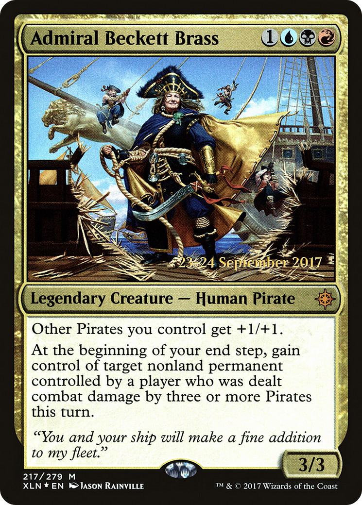 Admiral Beckett Brass (PRE-217S) [Ixalan Promos] Foil