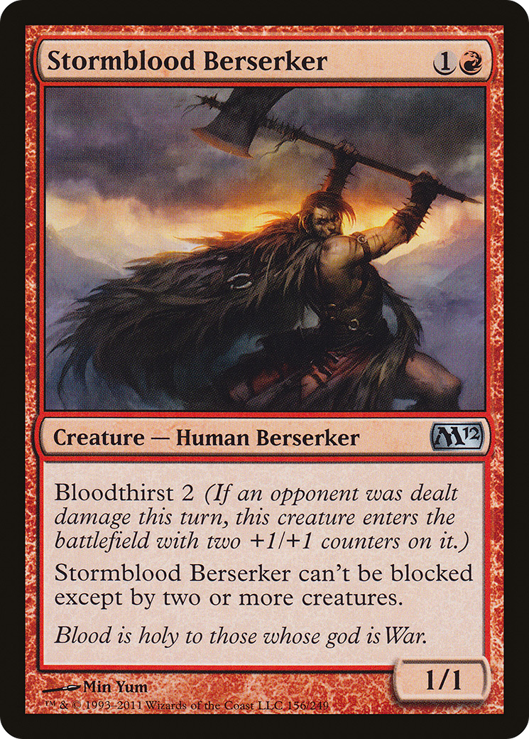 Stormblood Berserker (M12-156) [Magic 2012] Foil