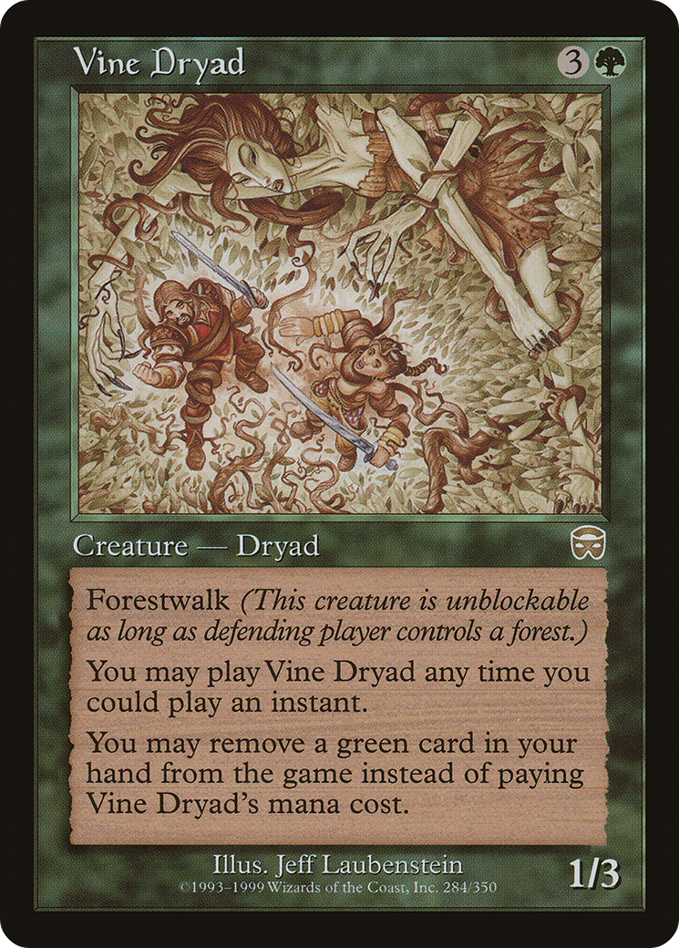 Vine Dryad (MMQ-284) [Mercadian Masques] Foil