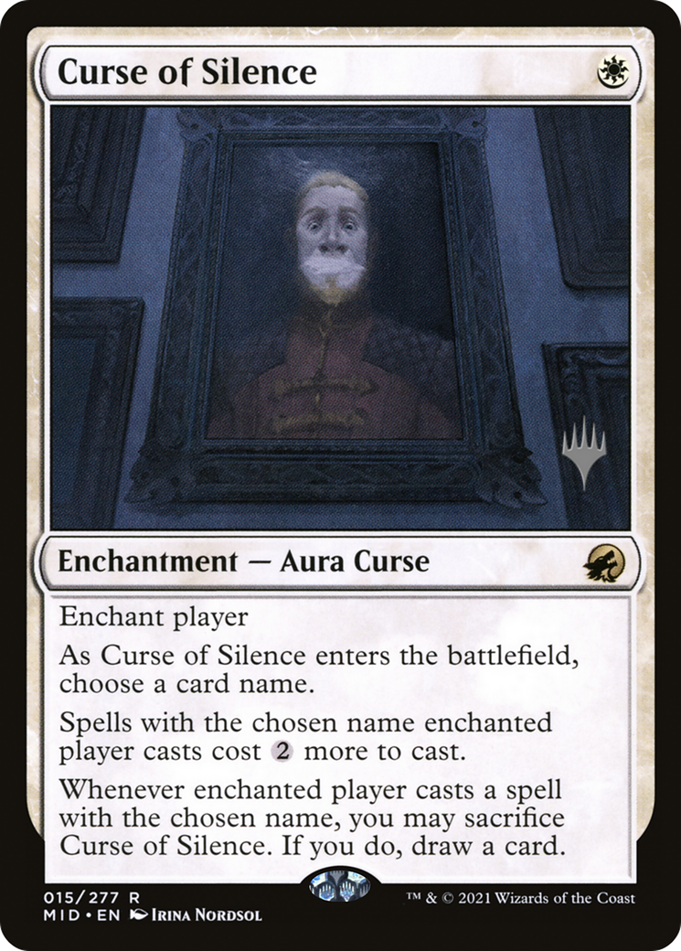 Curse of Silence (PPMID-015) [Promo Pack: Innistrad: Midnight Hunt Promos] Foil