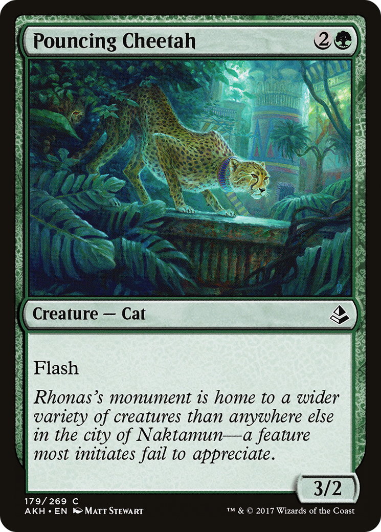 Pouncing Cheetah (AKH-179) [Amonkhet] Foil