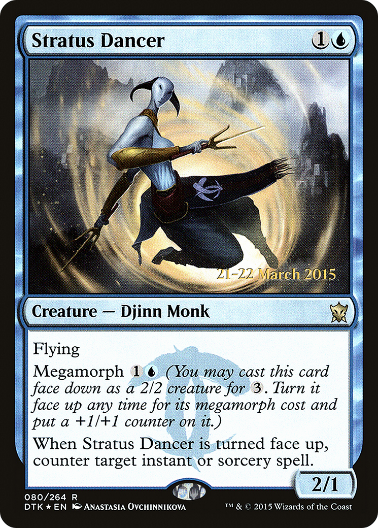 Stratus Dancer (PRE-80S) [Dragons of Tarkir Promos] Foil