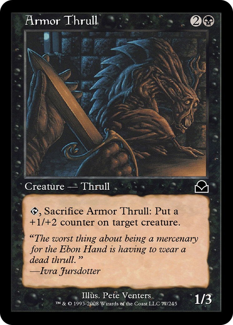 Armor Thrull (ME2-077) [Masters Edition II] Foil