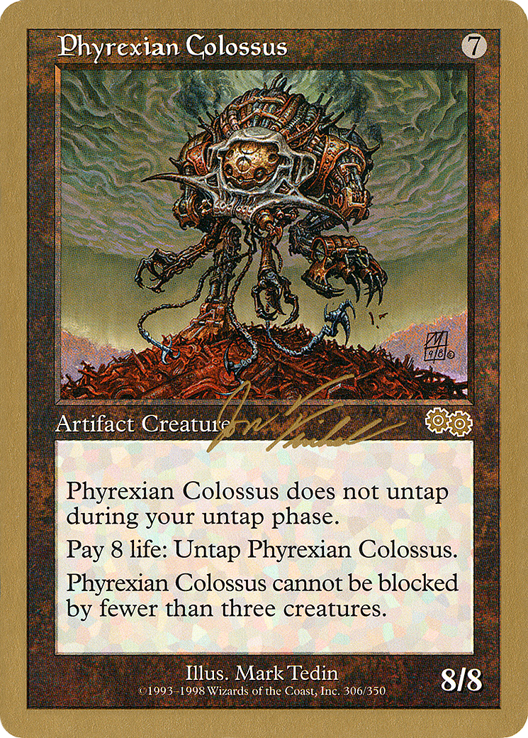 Phyrexian Colossus - 2000 Jon Finkel (USG) [World Championship Decks 2000]