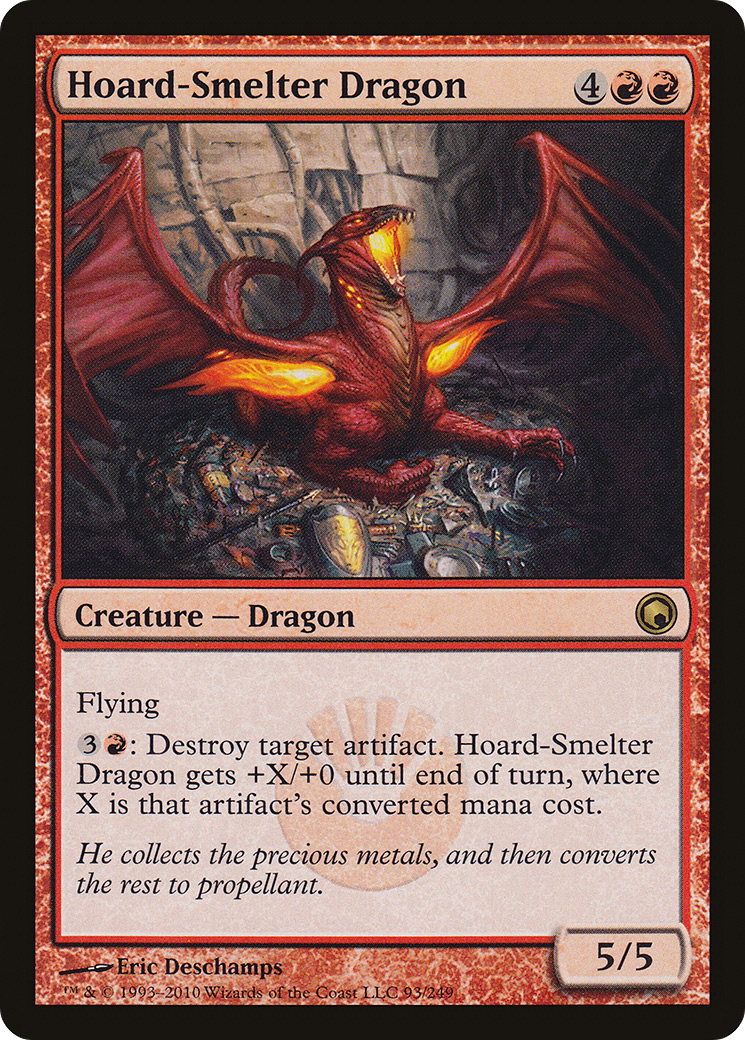 Hoard-Smelter Dragon (SOM-093) [Scars of Mirrodin] Foil