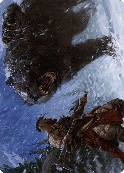 Blizzard Brawl Art Card (ASKHM-041) (Borderless) [Art Series: Kaldheim]