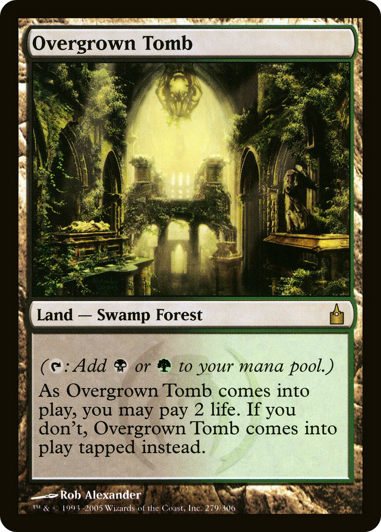 Overgrown Tomb (RAV-279) [Ravnica: City of Guilds]