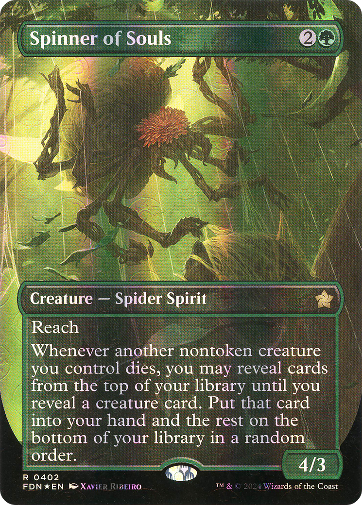 Spinner of Souls (Borderless) (Mana Foil) (FDN-402) [Foundations] Foil