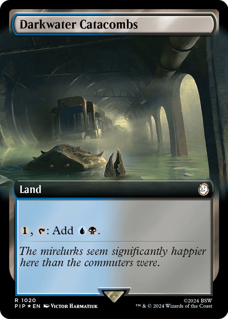 Darkwater Catacombs (Extended Art) (Surge Foil) (PIP-1020) [Fallout] Foil