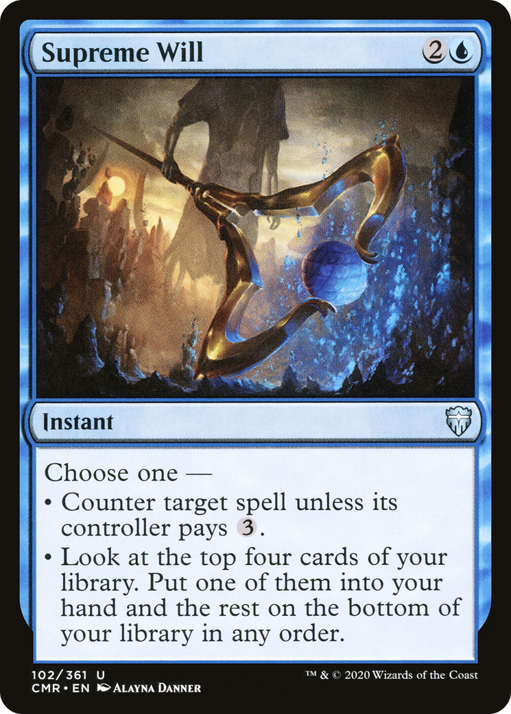Supreme Will (CMR-102) [Commander Legends] Foil