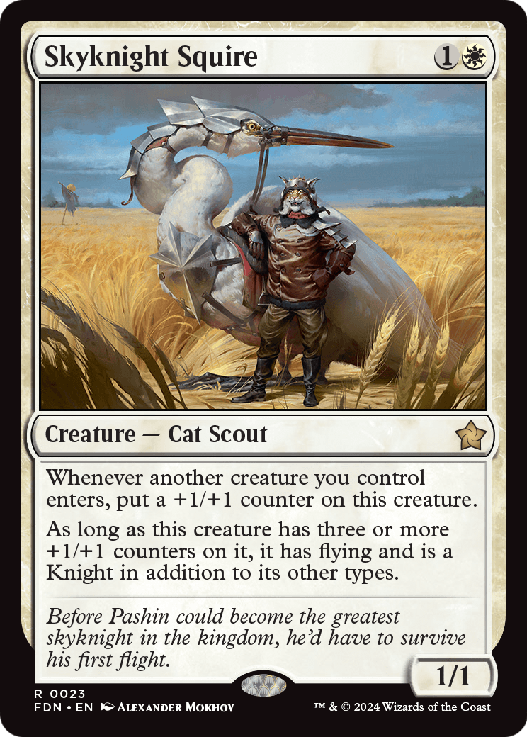Skyknight Squire (FDN-023) [Foundations] Foil
