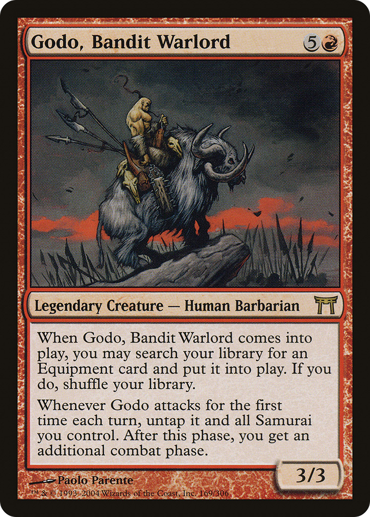 Godo, Bandit Warlord (CHK-169) [Champions of Kamigawa]