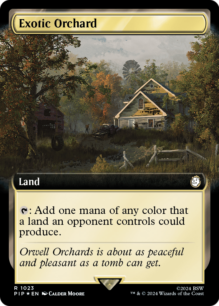 Exotic Orchard (Extended Art) (Surge Foil) (PIP-1023) [Fallout] Foil