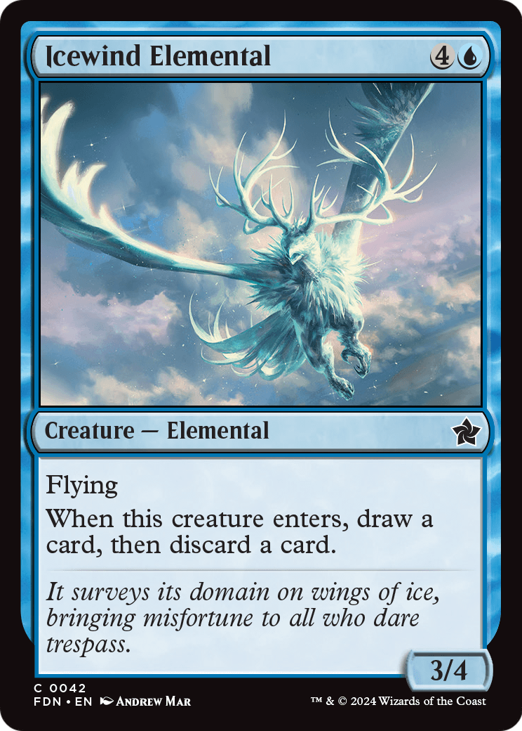 Icewind Elemental (FDN-042) [Foundations] Foil