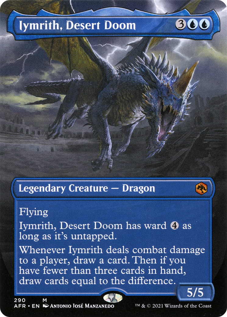 Iymrith, Desert Doom (Borderless) (AFR-290) [Adventures in the Forgotten Realms] Foil