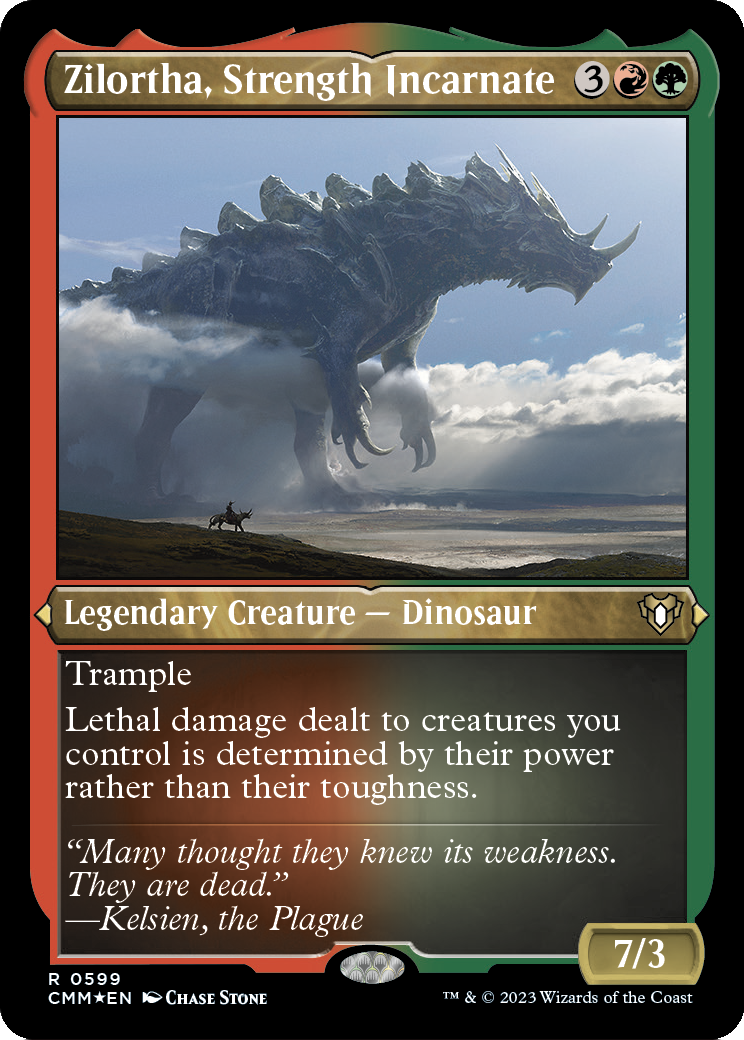 Zilortha, Strength Incarnate (Foil Etched) (CMM-599) [Commander Masters] Foil