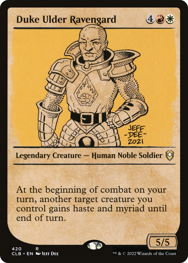 Duke Ulder Ravengard (Showcase) (CLB-420) [Commander Legends: Battle for Baldur's Gate] Foil