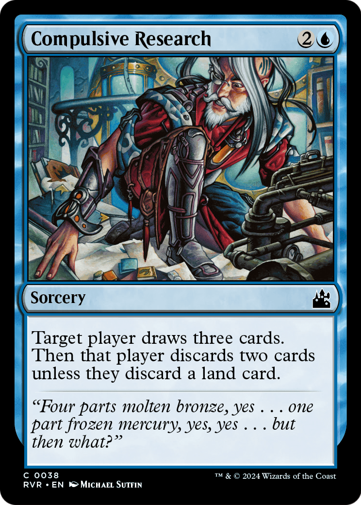 Compulsive Research (RVR-038) [Ravnica Remastered]