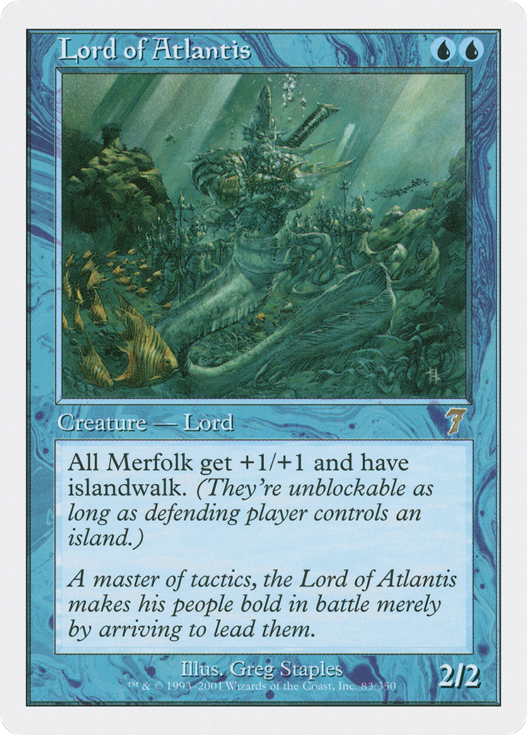 Lord of Atlantis (7ED-083) [7th Edition] Foil
