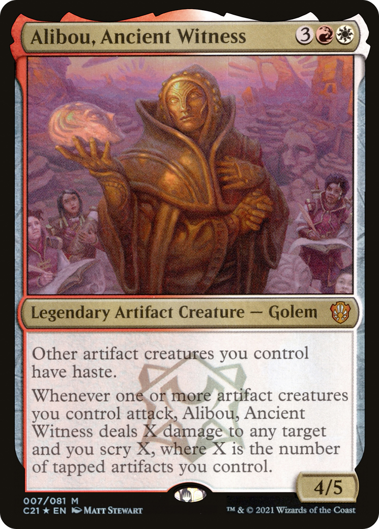 Alibou, Ancient Witness (C21-007) [Commander 2021] Foil