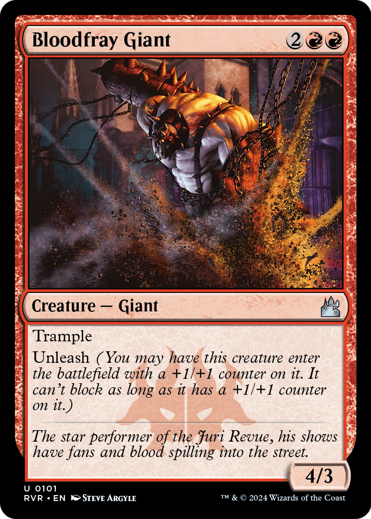 Bloodfray Giant (RVR-101) [Ravnica Remastered] Foil