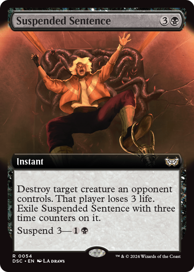 Suspended Sentence (Extended Art) (DSC-054) [Duskmourn: House of Horror Commander]