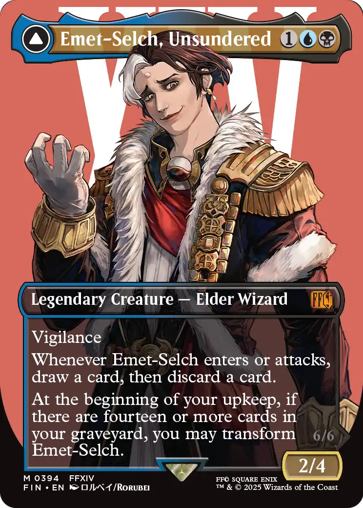 Emet-Selch, Unsundered (Borderless) (FIN-394) [FINAL FANTASY] Foil