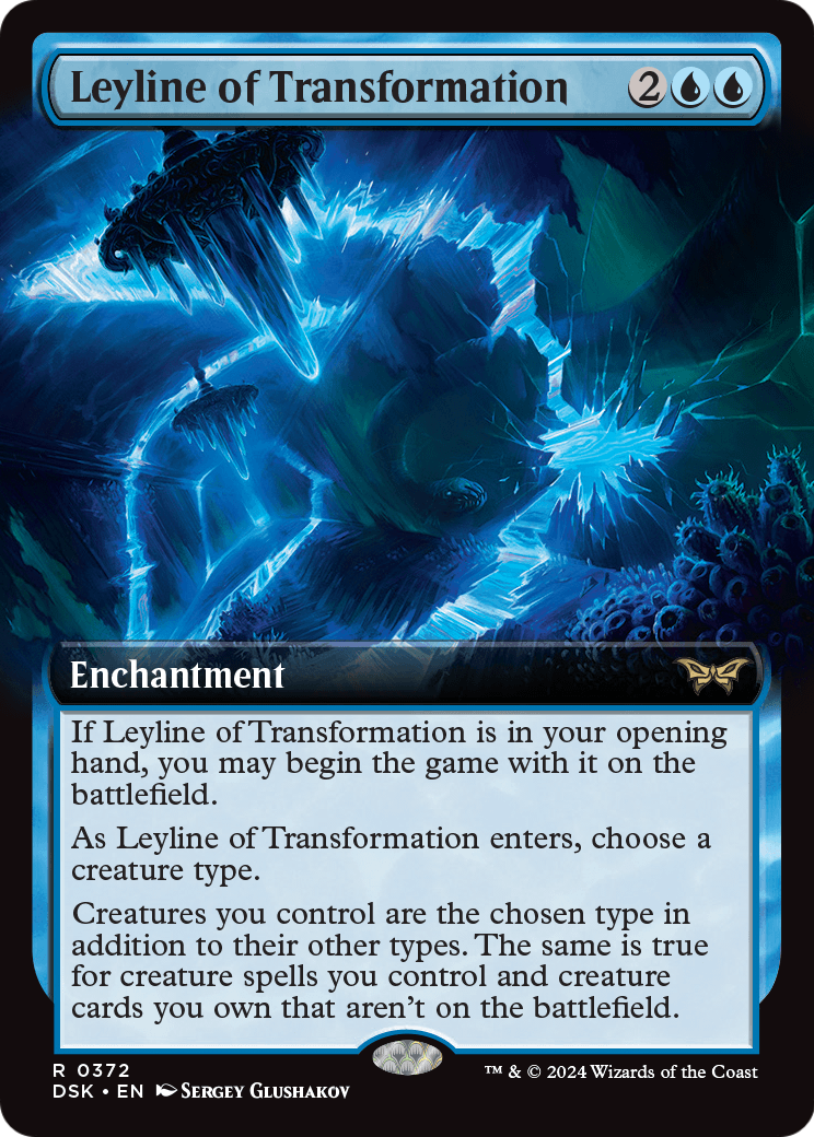 Leyline of Transformation (Extended Art) (DSK-372) [Duskmourn: House of Horror]