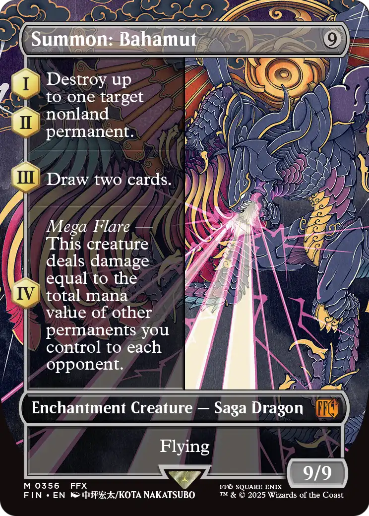 Summon: Bahamut (Borderless) (FIN-356) [FINAL FANTASY] Foil