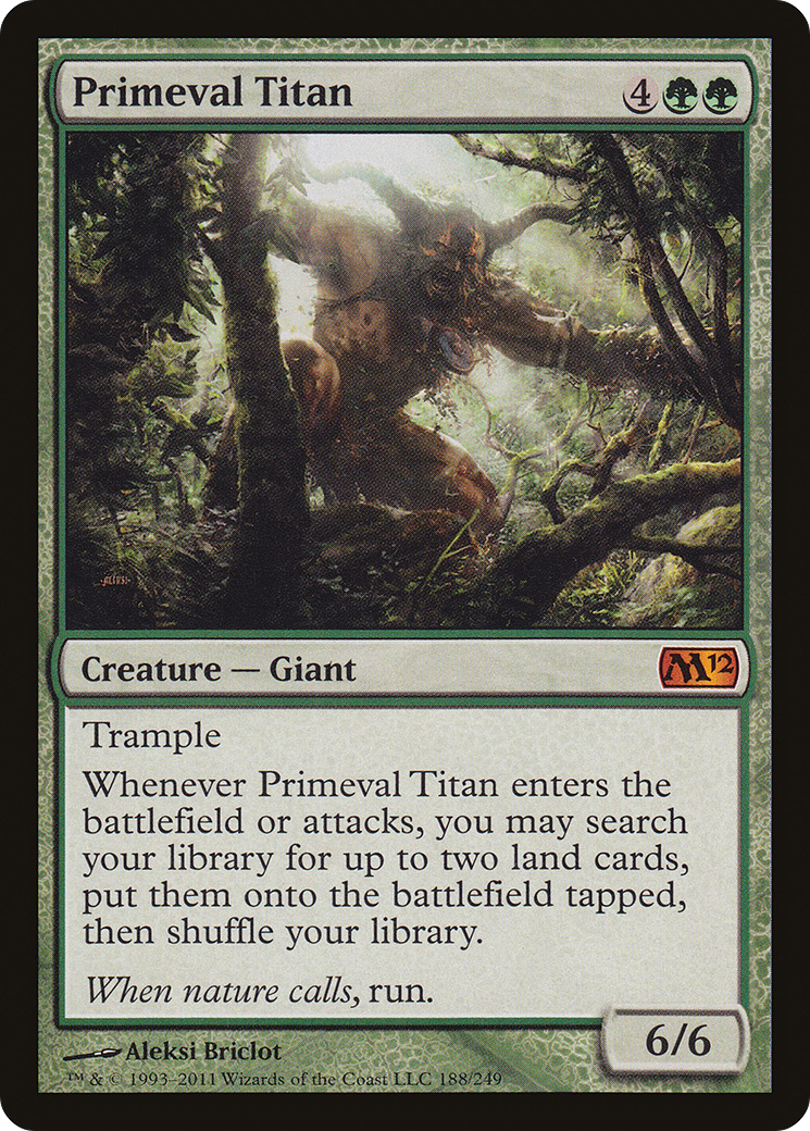 Primeval Titan (M12-188) [Magic 2012] Foil