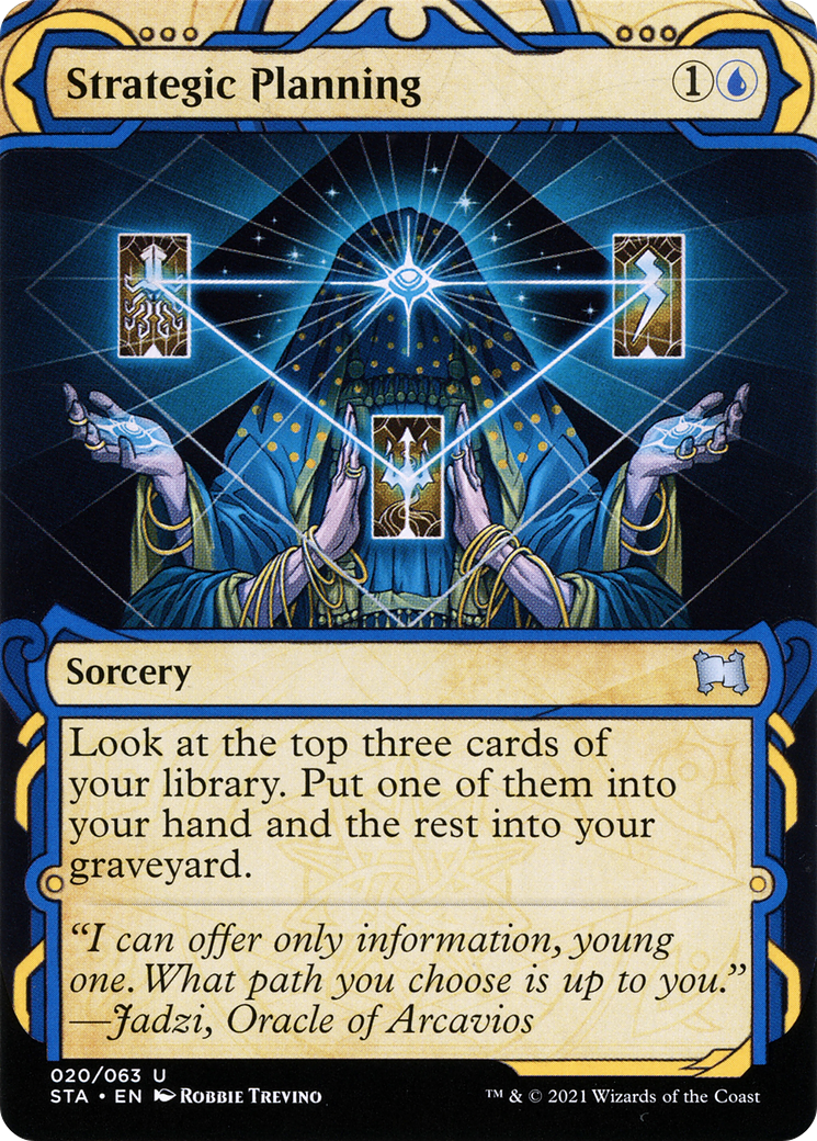 Strategic Planning (STA-020) (Showcase) (Borderless) [Strixhaven Mystical Archive] Foil
