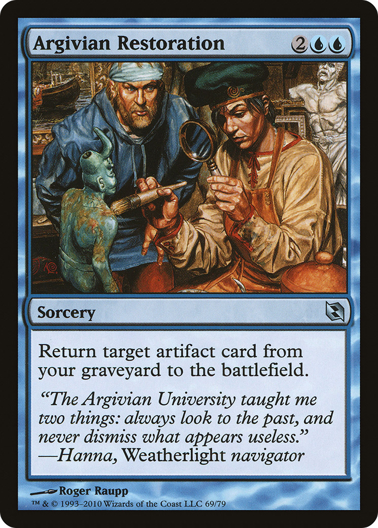 Argivian Restoration (DDF-069) [Duel Decks: Elspeth vs. Tezzeret]