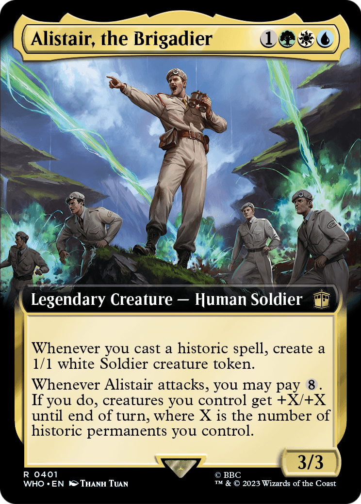 Alistair, the Brigadier (Extended Art) (WHO-401) [Doctor Who] Foil
