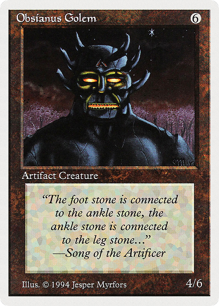 Obsianus Golem (SUM-268) [Summer Magic / Edgar]