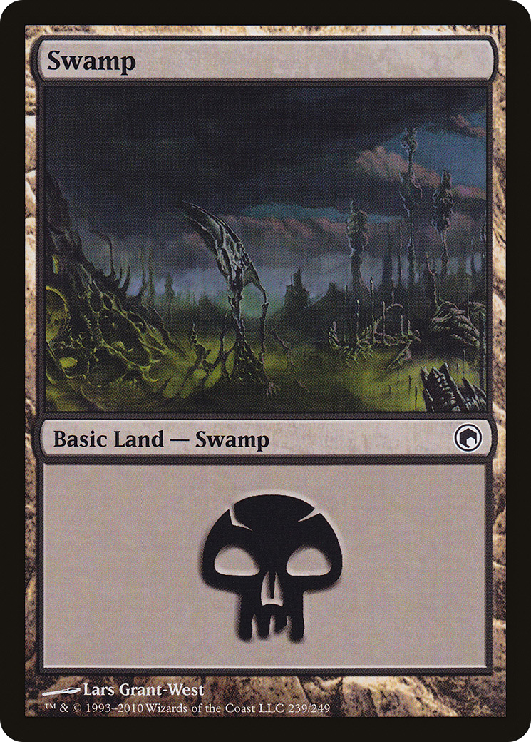 Swamp (SOM-239) [Scars of Mirrodin] Foil