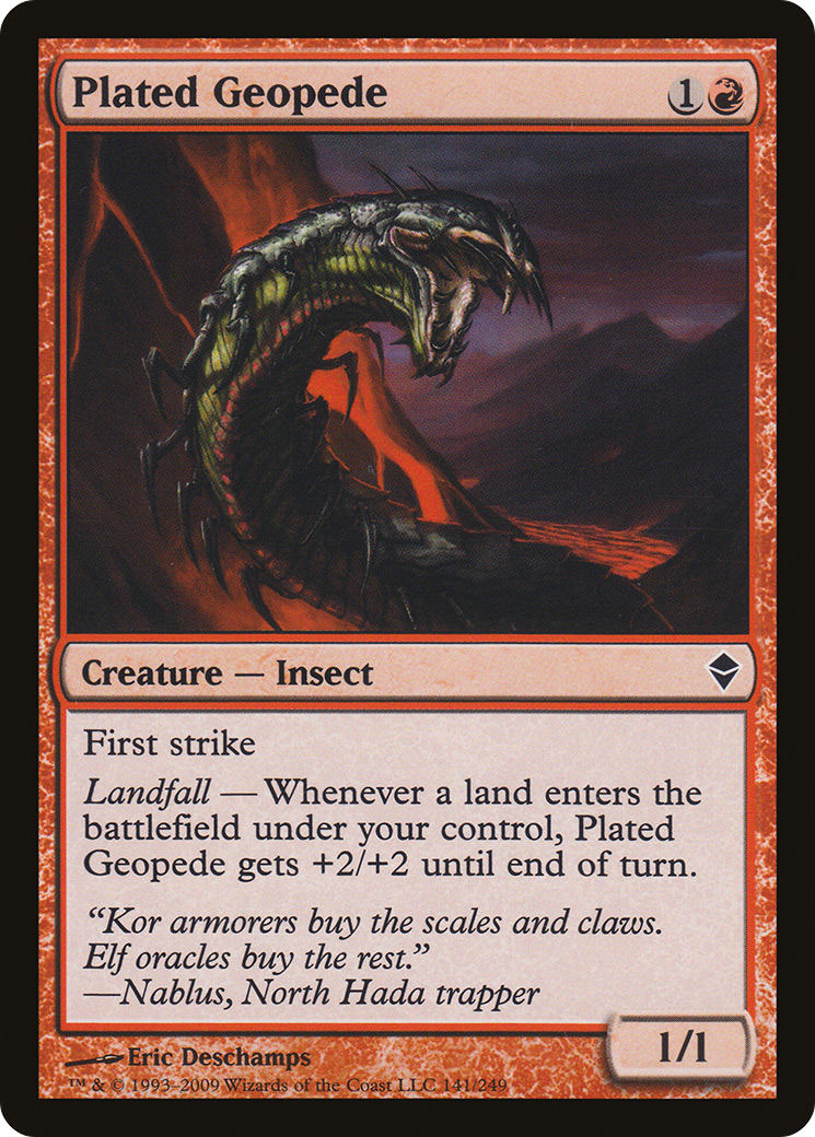 Plated Geopede (ZEN-141) [Zendikar]