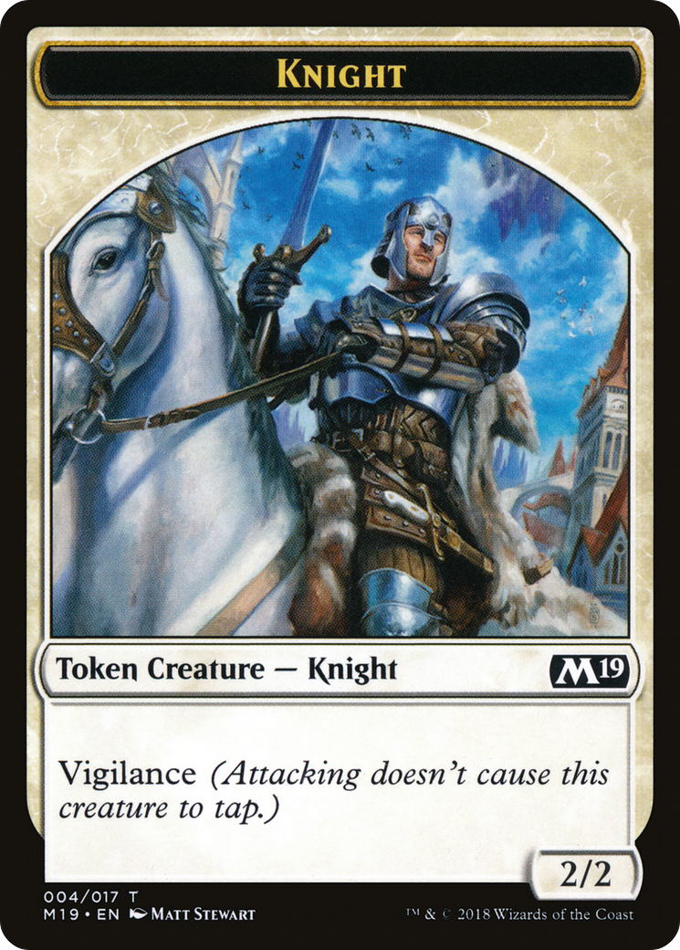 Knight Token (M19-004) [Core Set 2019 Tokens]
